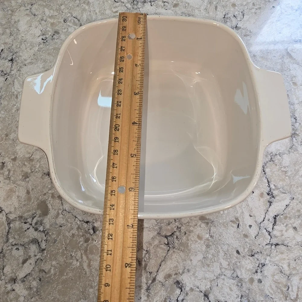 Corning Ware Abundance Casserole Dish A-1.5-B 1.5 Liter Fruit Harvest Cream 9in